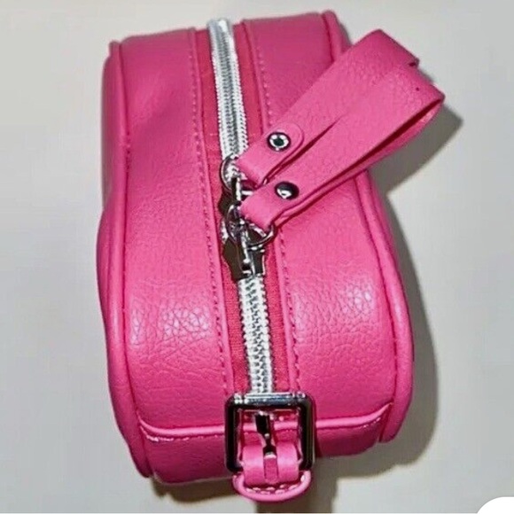 Jeffree Star Pink Heart Bag Purse Crossbody Makeup Box Exclusive NEW - Picture 5 of 12